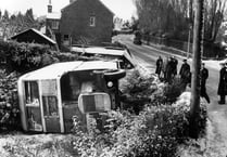 From the Herald archive: An icy end for Farnham's No.15 bus in 1954