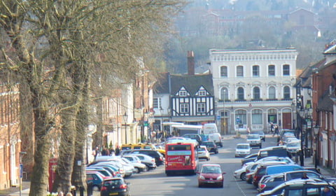 Taxi stolen following street fight near Farnham pub