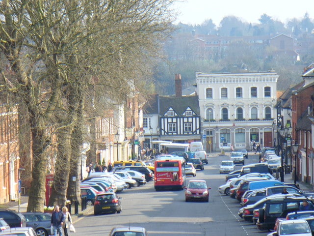 Taxi stolen following street fight near Farnham pub
