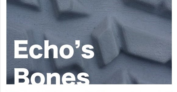 Poster for Echo's Bones art exhibition.