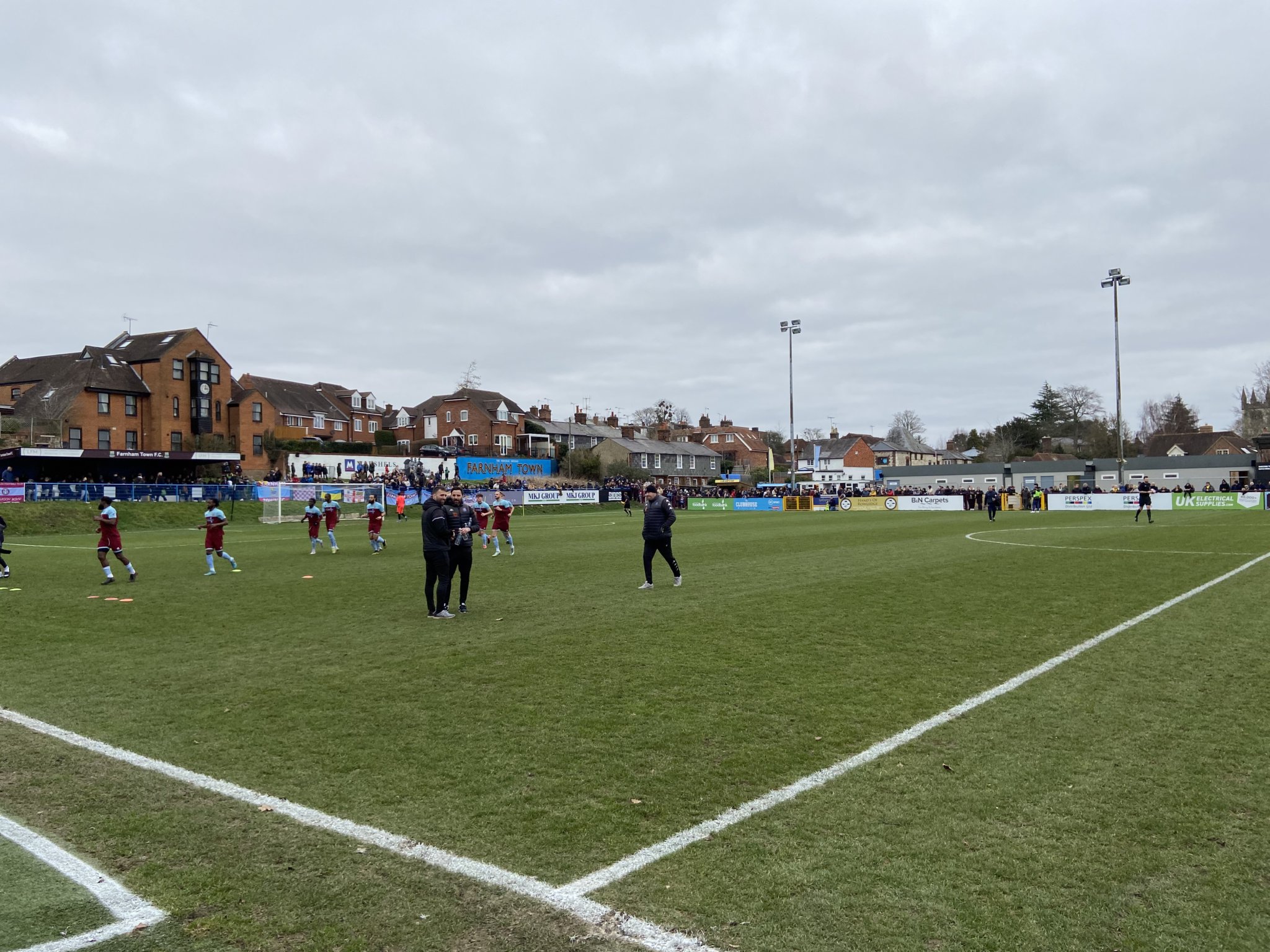 Paul Johnson and Gavin Smith were all smiles before Saturday's game