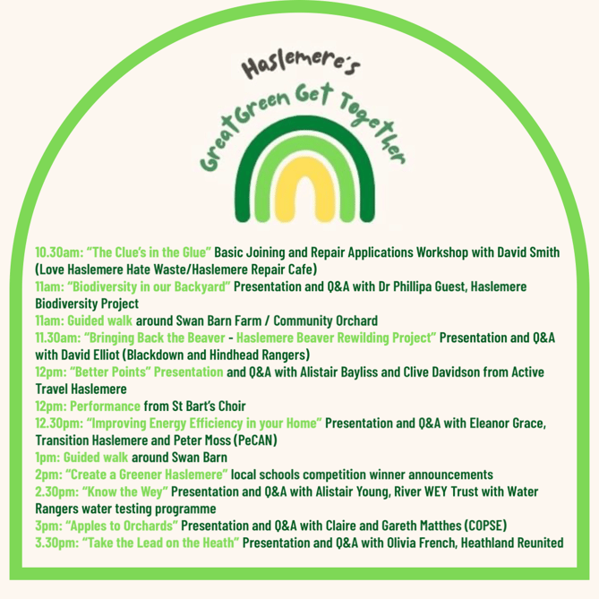 Haslemere's Great Green Get Together programme