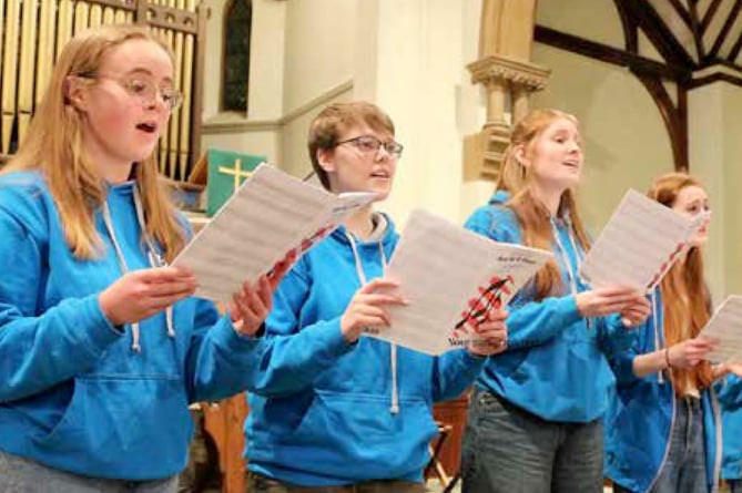 Farnham Youth Choir, The Spire Church, Farnham, March 2023.