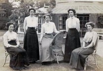 Can you identify the ladies and location in this Alton area picture?