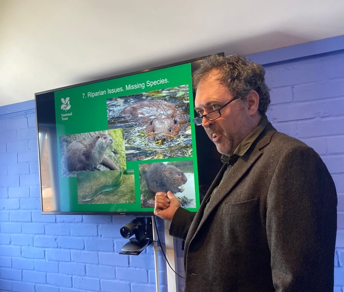 David Elliot from the National Trust gives an update on Haslemere's resident beavers at the town's first ever Great Green Get Together