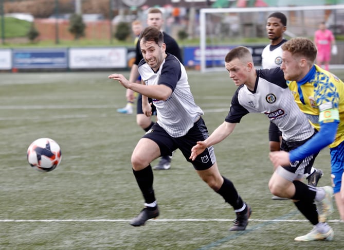 Action from Alton’s 3-0 win against Guildford City