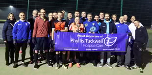 Squire’s charity football match raises £4,000 for Phyllis Tuckwell