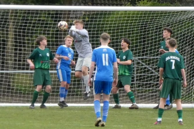 Action from Liss Athletic's 2-0 defeat against Liphook United