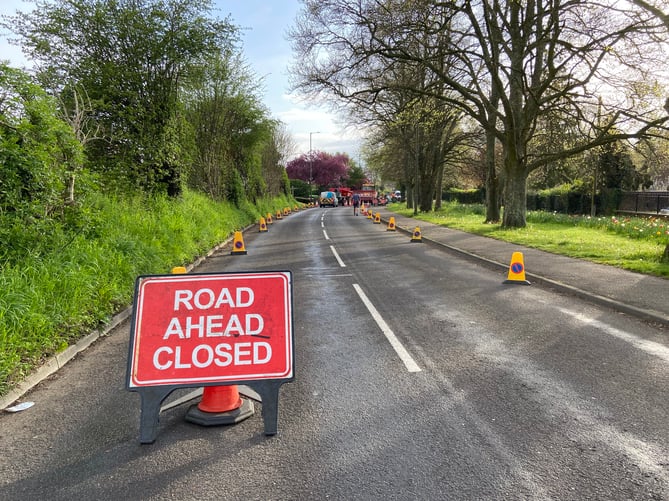 West Street is currently closed between Coxbridge roundabout and The Chantrys