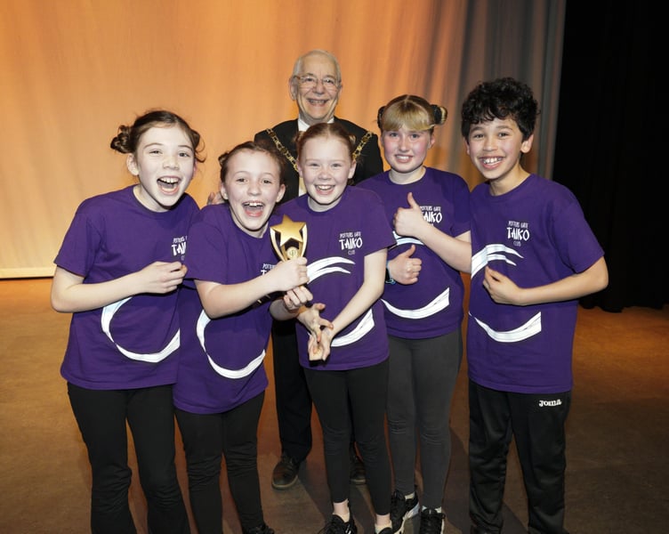 The overall winners were five Taiko drummers from Potters Gate Primary School