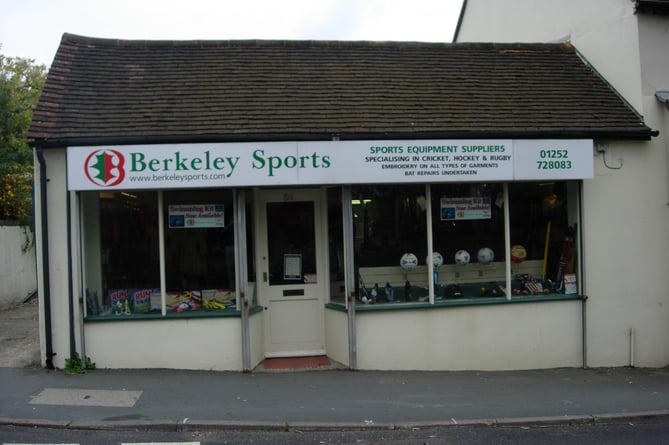 Berkeley Sports has been based in Upper Hale Road for the past 25 years