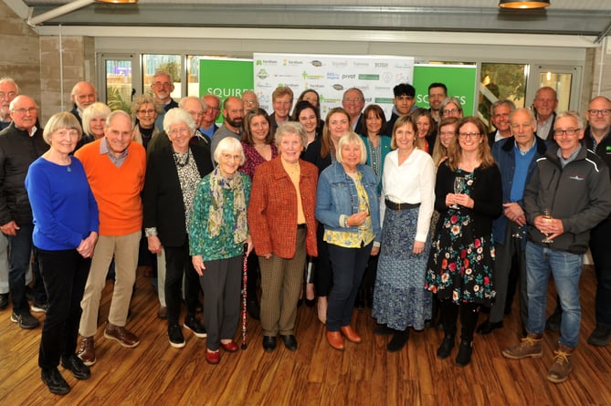  Volunteers, sponsors and council staff at the launch of Farnham's 2023 In Bloom entry at Squire's Garden Centre in Badshot Lea