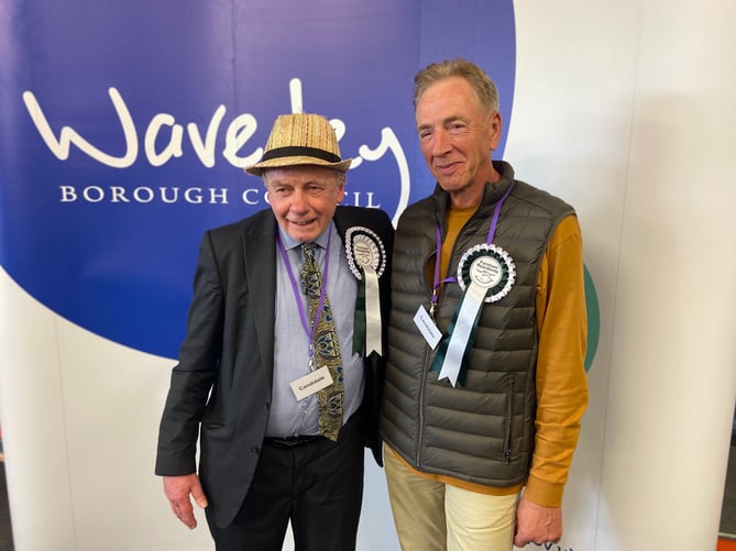David Beaman and Graham White won seats for Farnham Residents in the new ward of Farnham North West