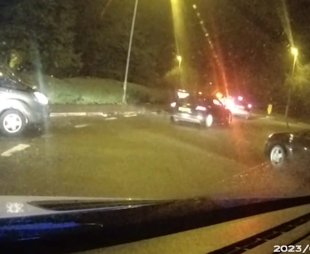 Police car damaged as officers move on 300-car 'meet' in Petersfield