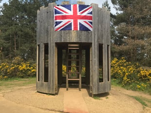 Fort flies Union Flag for coronation at Hogmoor Inclosure in Bordon