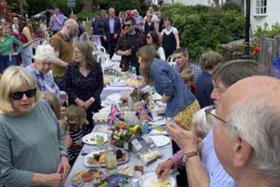 Sheet coronation street party, May 7th 2023.