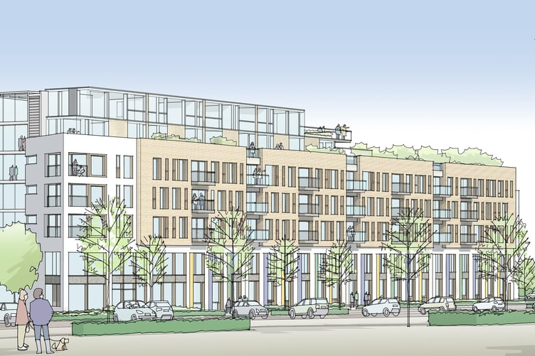 Proposed Whitehill & Bordon health hub, May 2023.