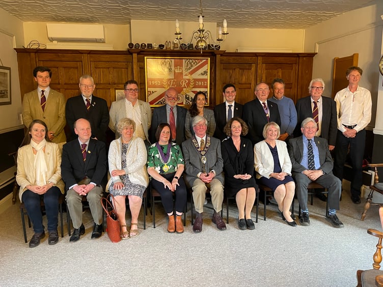 The 'new' Haslemere Town Council assembled for the first time since the May 4 local elections last week