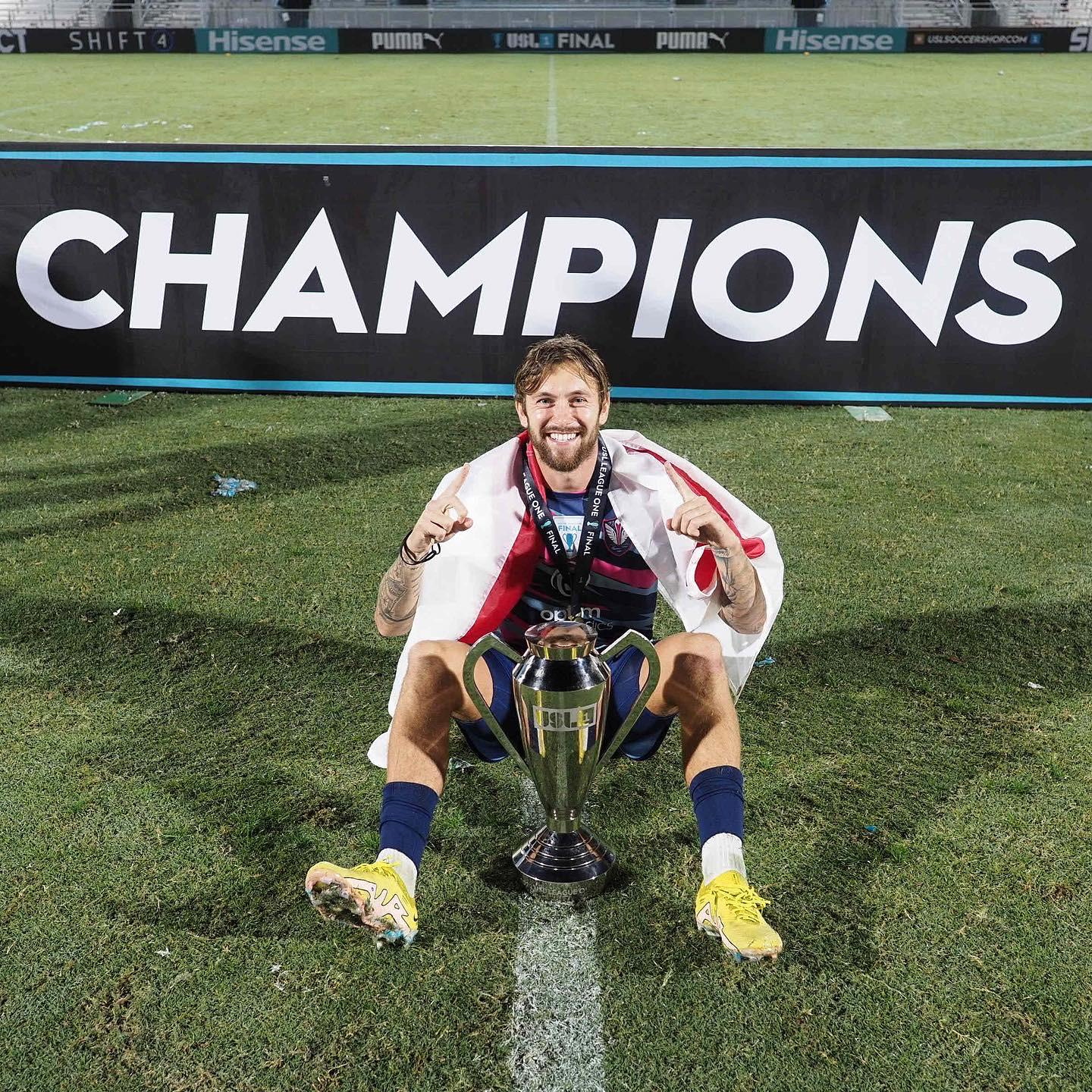 Curtis Thorn won the USL League One title with South Georgia Tormenta