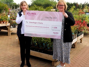 Squire’s Garden Centres donates carrier bag charge to Greenfingers