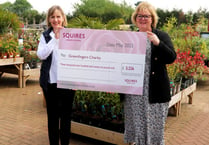 Squire’s Garden Centres donates carrier bag charge to Greenfingers