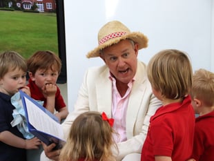 Hugh Bonneville opens new extension at Liphook nursery school
