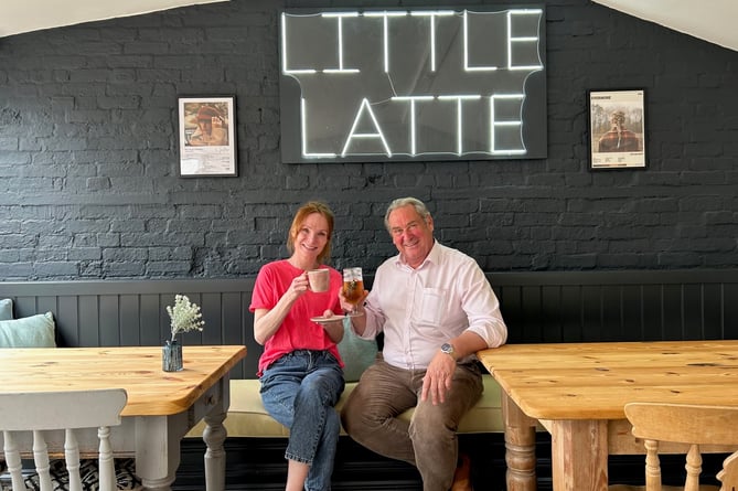 Grace Robson teamed up with The Barley Mow landlord Paul McMillan to open her cafe Little Latte at the Tilford Street pub in May
