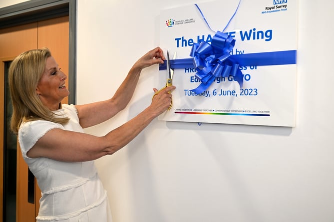 The Duchess of Edinburgh reopens the Royal Surrey's state-of-the art HASTE diagnostic wing