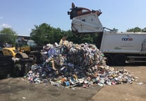 Barbecue put in a Clanfield bin causes recycling lorry fire