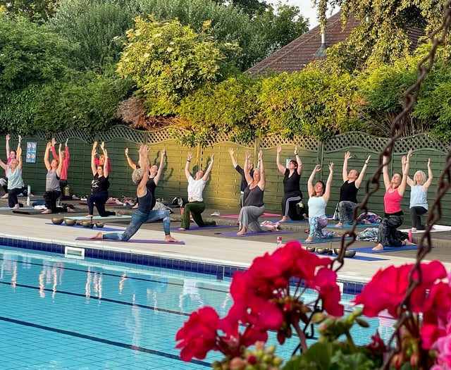 Salute the sun with sunset yoga at Petersfield Open Air Swimming Pool