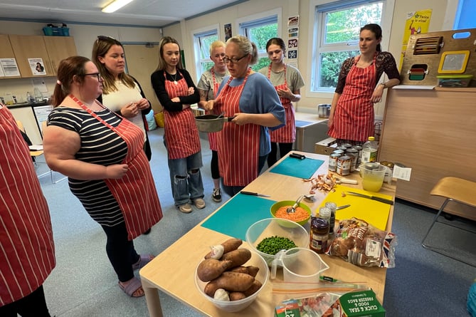 The Tantum Trust's Cooking on a Budget course at Bushy Leaze Family Centre in Alton