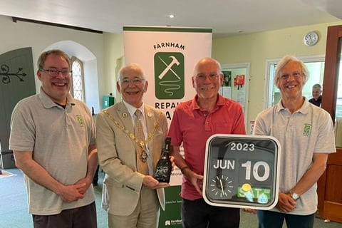 Farnham Repair Cafe completed its 2,000th repair at the June session