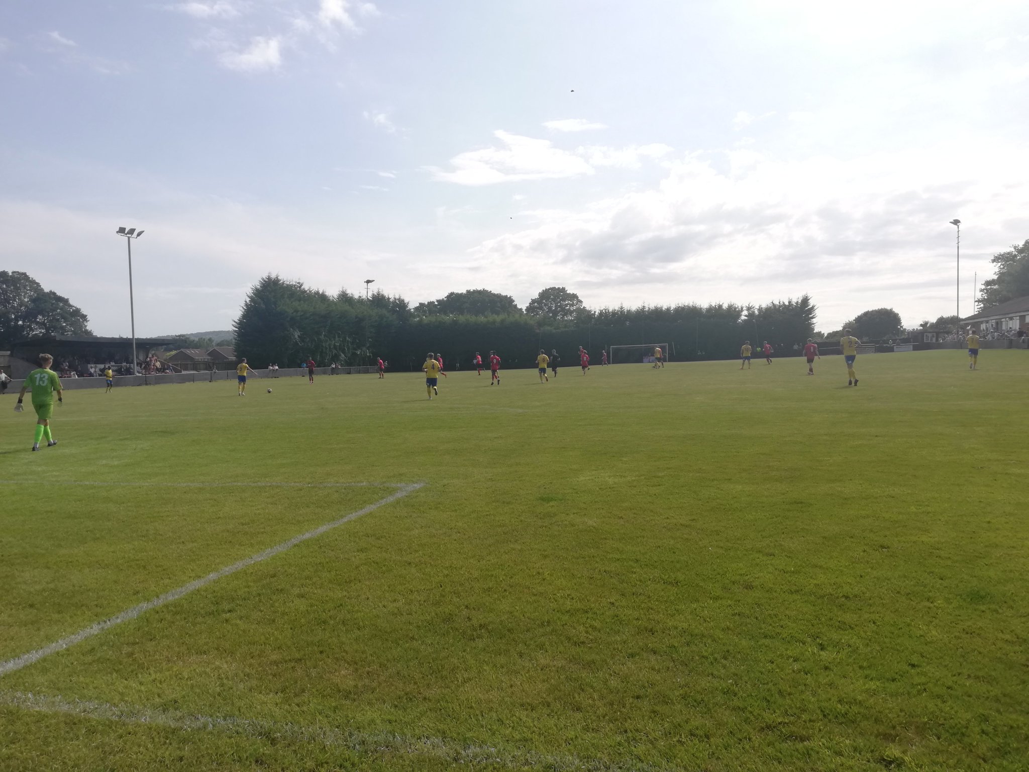 Action from Petersfield Town’s 7-2 defeat against Gosport Borough