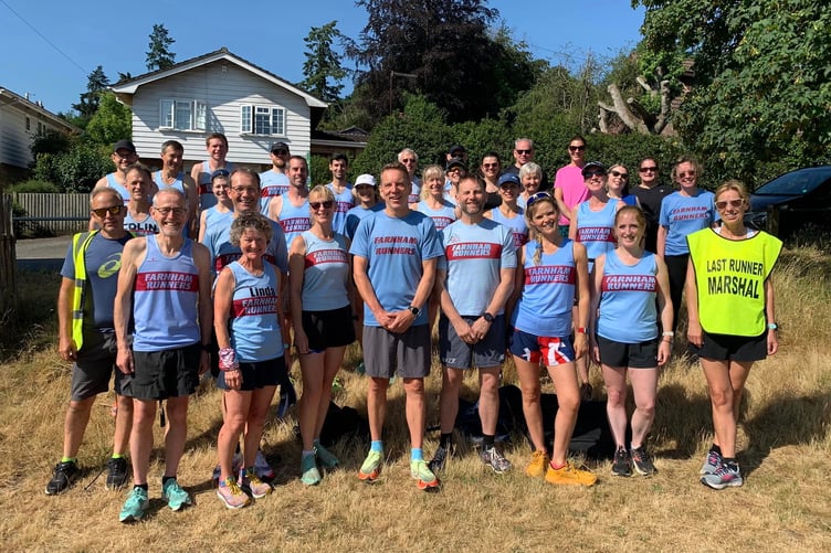 Club Championship runners before the start