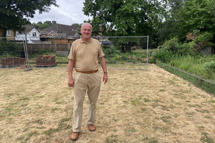 Farnham Croquet Club’s Andy Walker at the bowls green on Gostrey Meadow