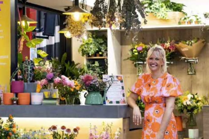 Ellie Harris at the Bud Hut, The Shed, Bordon, July 2023.