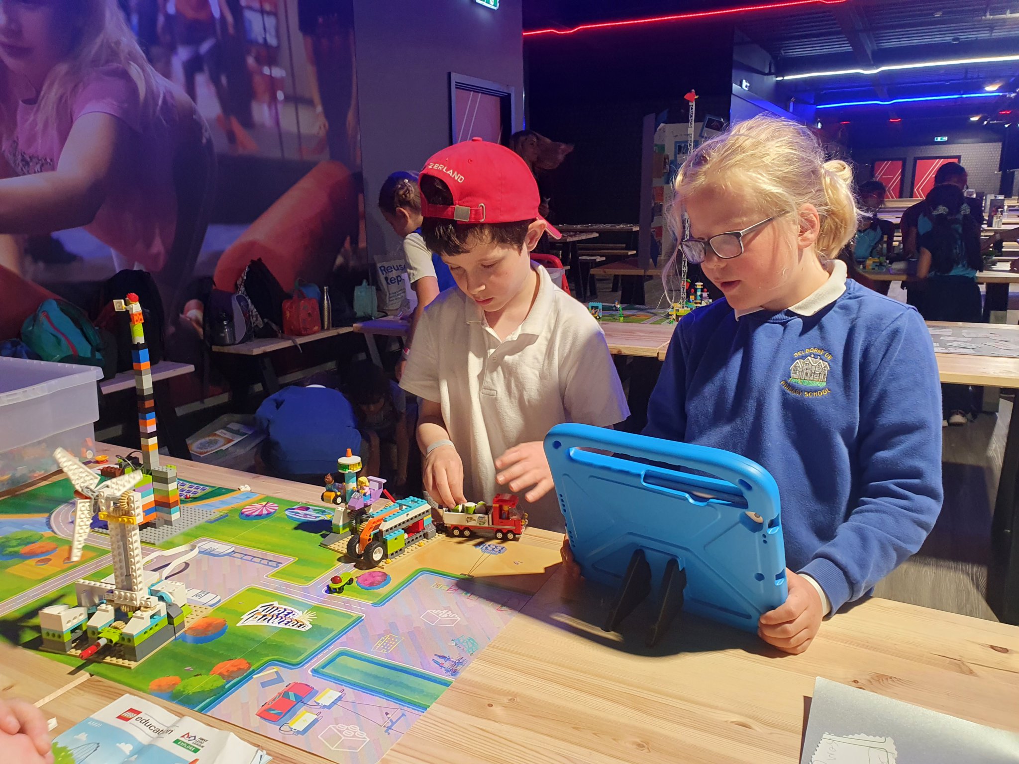 A group of Selborne Primary School pupils took part in the Lego festival at Ninja Warrior UK Adventure Park in Guildford