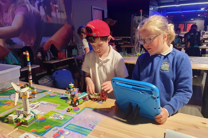 A group of Selborne Primary School pupils took part in the Lego festival at Ninja Warrior UK Adventure Park in Guildford