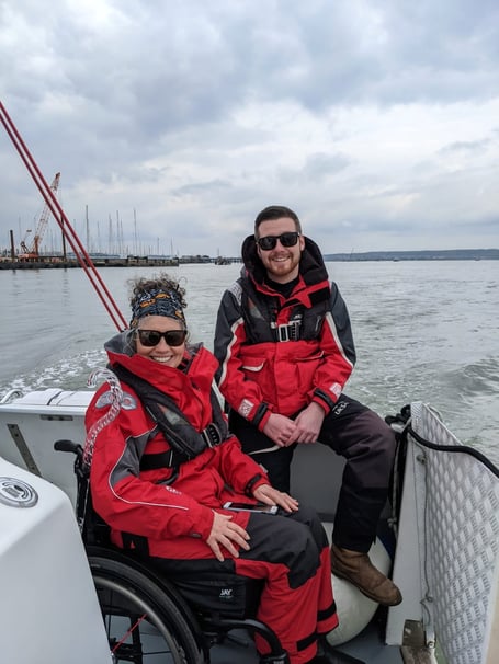 Frensham Pond Sailability sailors enjoyed a day on the Solent