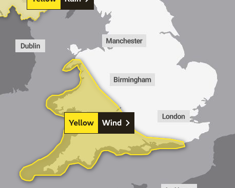 Storm Antoni has prompted the Met Office to issue a yellow weather warning on Saturday