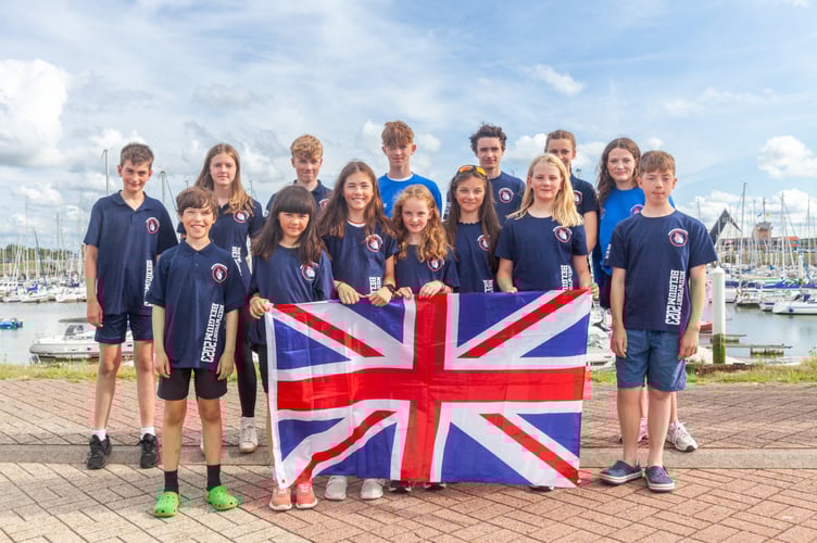 Frensham Pond Sailing Club’s cadets team photo