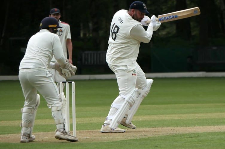 Ryan Covey hits out during Liphook’s win