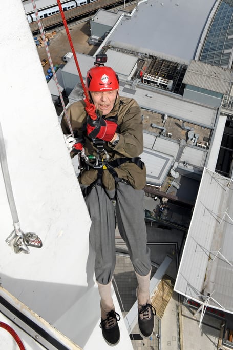 PETER WALKER SPINNAKER ABSEIL
SPINNAKER TOWER, PORTSMOUTH, HAMPSHIRE
ENGLAND
AUGUST 2023
A 92-year-old Hampshire man undertook a charity abseil in memory of his journalist son who died in March of this year
Hampshire's Peter Walker navigated his way down Portsmouthâs Spinnaker Tower accompanied by a professional abseiler to honour his son Jon who for many years had been the Chief Reporter at the Petersfield Post, Jon, who was 64, died just weeks after being diagnosed with terminal cancer
The Spinnaker Tower, known as 'The Sail of The Solent' is a 170 metre high observation overlooking the redevelopment of Portsmouth Harbour and the Gunwharf Quays retail complex below as well as offering a 'bird's eye view' of the adjoining Naval Base and across The Solent to the Isle of Wight
During the summer months many people raise money for charities by experiencing the 100 metre descent and its associated adrenaline rush, but not many are 92 years of age !
Mr Walker Senior is aiming to raise money for Fitzroy, a charity often covered by his son which provides a range of services for adults with learning disability, autism and similar conditions. Mr Walker, who is partially disabled and needed his doctorâs approval to undertake the challenge, said âMy son Jon was a legend because he loved Petersfield and its people and worked hard for them, for me, he is an inspiration....''I am self-sponsoring an abseil from the Spinnaker Tower to raise funds for, and to raise the profile of Fitzroy ''
Peter.....don't look down !
(Photo by Malcolm Wells)
Standard reproduction rates apply, contact Malcolm Wells to arrange payment - Mobile: 07802-217-569
malcolmrichardwells@gmail.com