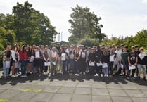 Eggar's School in Alton delighted so many pupils got top GCSE grades