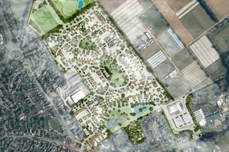 Plans for 216 new homes and a new farm shop at Secretts in Chapel Lane, Milford, have been granted permission by Waverley Borough Council