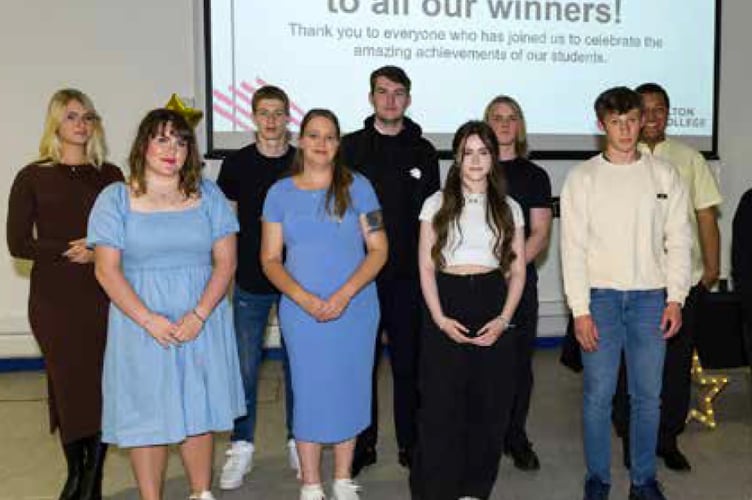Alton College award winners 2023.