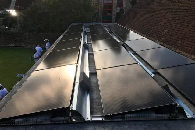 Ball rolling on Petersfield Bowling and Snooker Club green vision