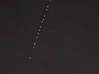 Mystery lights: Elon Musk's Starlink shines above Surrey and Hampshire