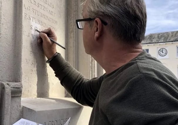 Typo fixed on war memorial ahead of Petersfield Remembrance service