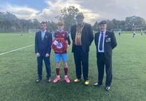 Bordon junior football team hold Remembrance service before cup tie